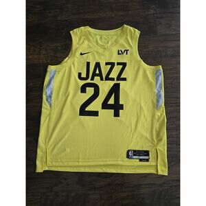 Walker Kessler Nike Utah Jazz Icon Yellow Jersey Size 56 XXL Mens